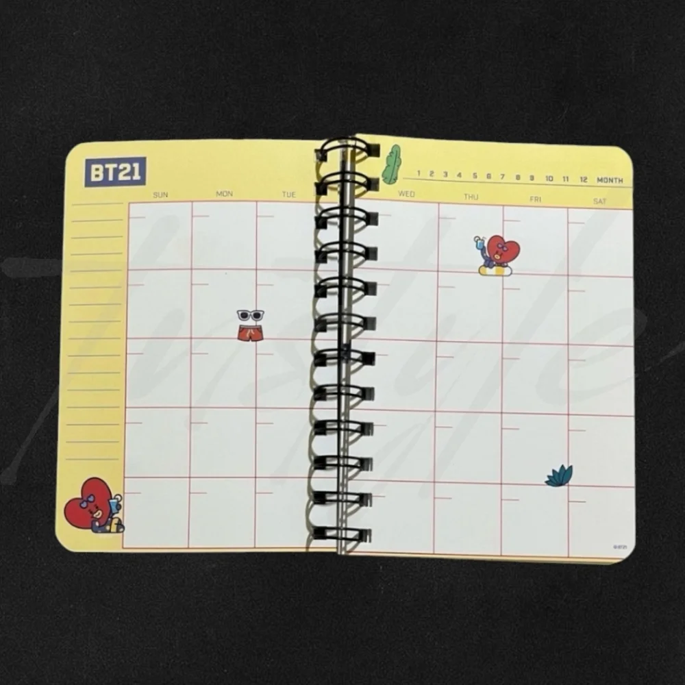⭐LTD QTY⭐ BT21 Undated Monthly/Weekly Planner - Tata